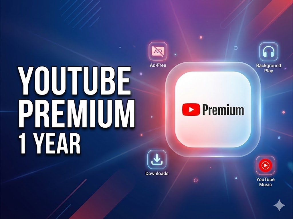 YouTube Premium – 1 Year Official Subscription (Personal Email Activation)